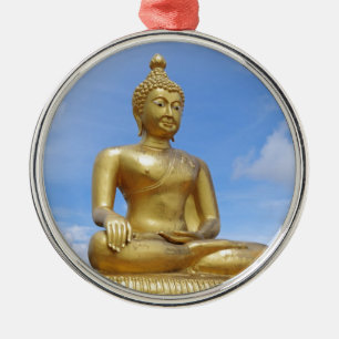 Golden Buddha statue Metal Tree Decoration