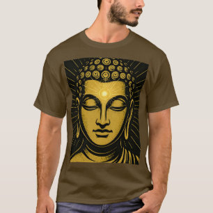Golden Buddha Third Eye T-Shirt Spiritual Awaken