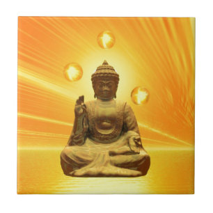 Golden Buddha Tile