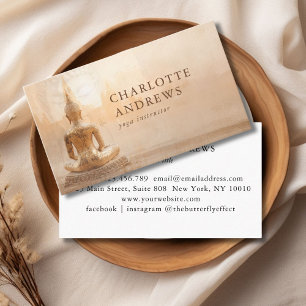  Golden Buddha –  Yoga Reiki Meditation Business Card