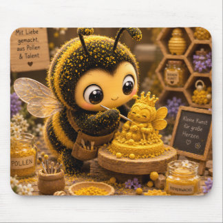 Golden Bumblebee in Bloom Dance.11 Mouse Mat