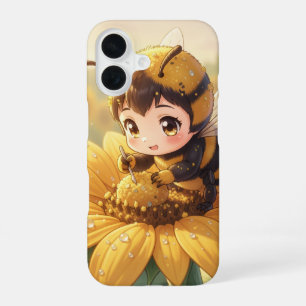 Golden Bumblebee in Bloom Dance.3 iPhone 16 Case