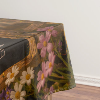 Golden Bumblebee in Flower Dance.10 Tablecloth