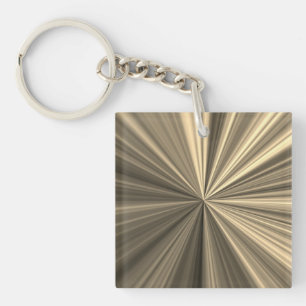 Golden Burst Key Ring