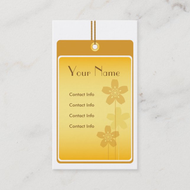 Golden Business Card (Front)