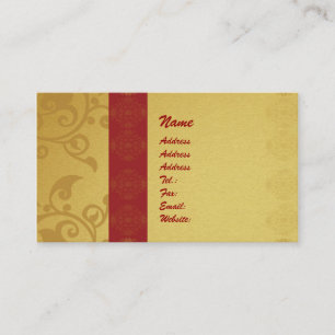 Golden  business card 2 sided printed