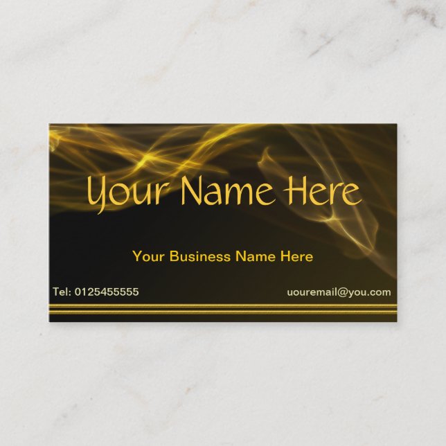 Golden Business Cards (Front)