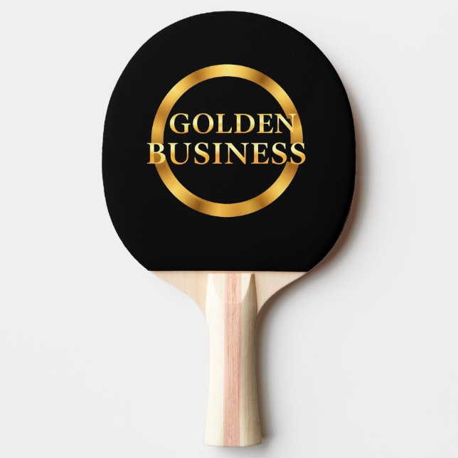 GOLDEN BUSINESS Logo Ping Pong Racket Paddle (Front)