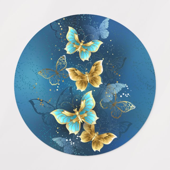 Golden butterflies (Design 1)