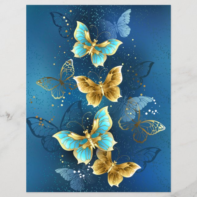 Golden butterflies (Front)