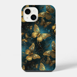 Golden Butterflies Barely There iPhone 14 Case