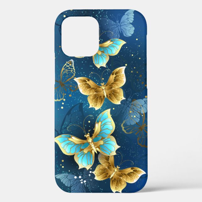 Golden butterflies Case-Mate iPhone case (Back)