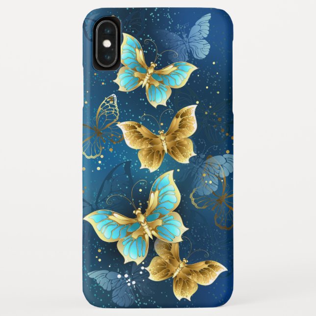 Golden butterflies Case-Mate iPhone case (Back)