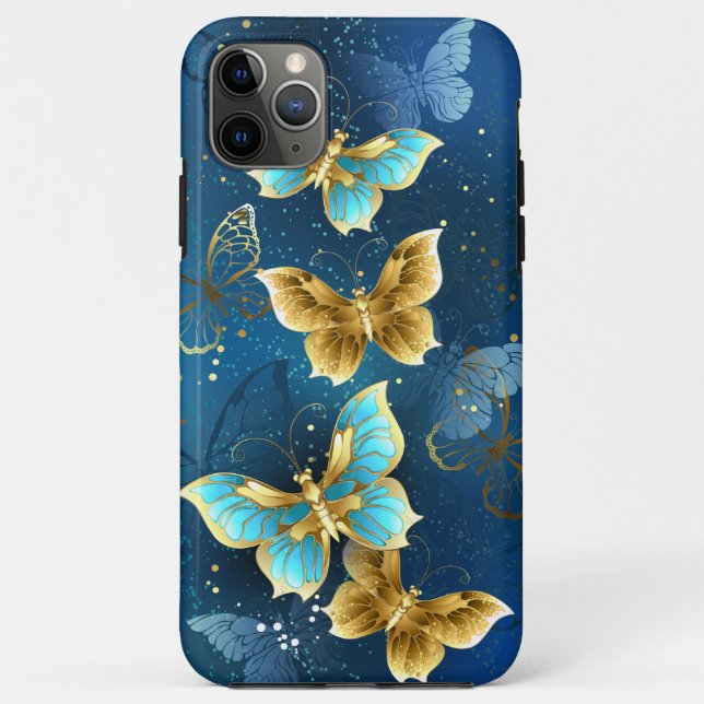 Golden butterflies Case-Mate iPhone case (Back)