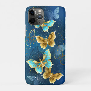 Golden butterflies iPhone 11 pro case