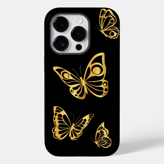 Golden Butterflies  Case-Mate iPhone Case (Back)