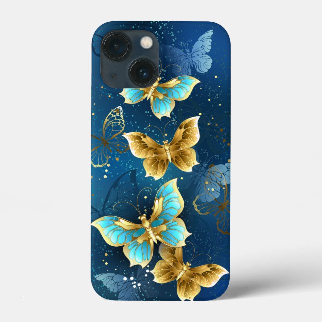 Golden butterflies Case-Mate iPhone case (Back)