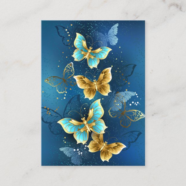 Golden butterflies enclosure card (Front)