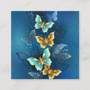 Golden butterflies enclosure card