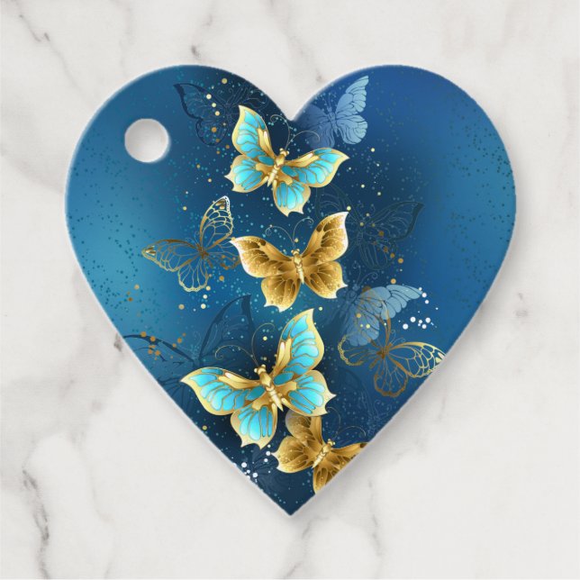 Golden butterflies favour tags (Front)