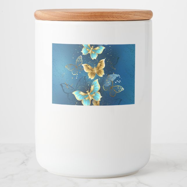 Golden butterflies food label (Front)