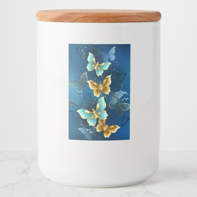 Golden butterflies food label (Front)