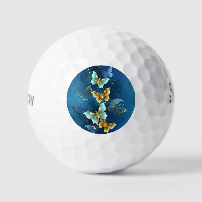 Golden butterflies golf balls (Front)
