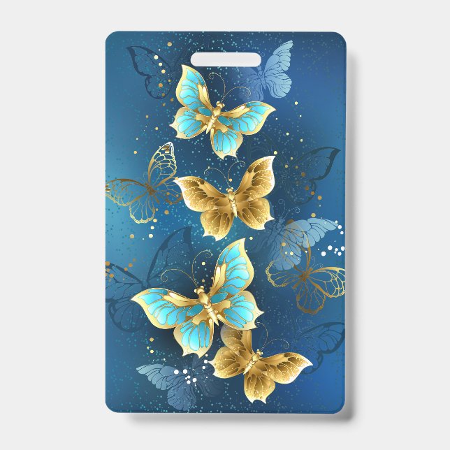 Golden butterflies ID badge (Front)