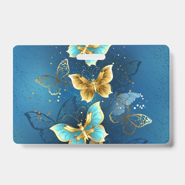 Golden butterflies ID badge (Front)