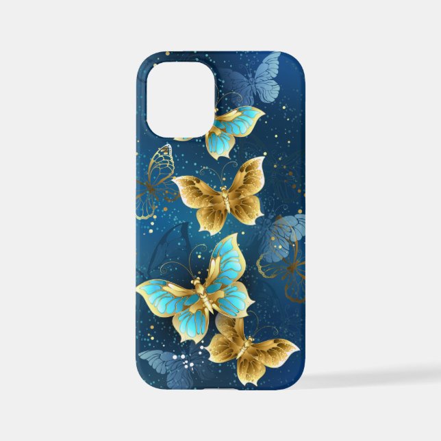 Golden butterflies iPhone case (Back)