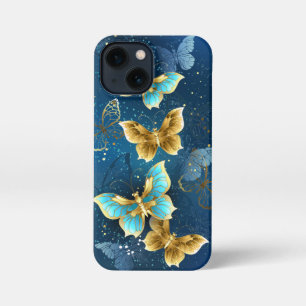 Golden butterflies iPhone 13 mini case