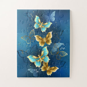 Golden butterflies jigsaw puzzle