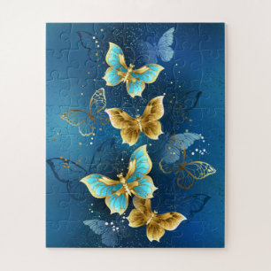 Golden butterflies jigsaw puzzle