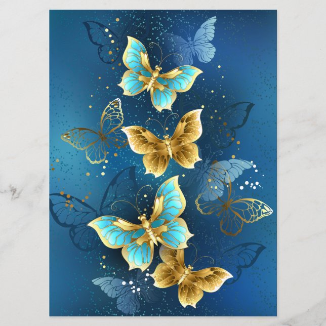 Golden butterflies menu (Front)