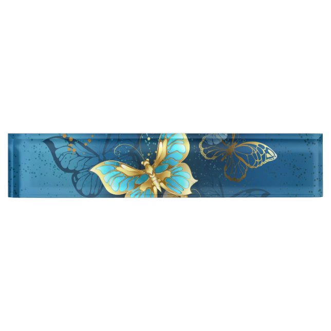 Golden butterflies nameplate (Front)