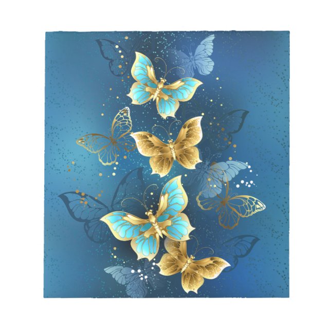 Golden butterflies notepad (Front)