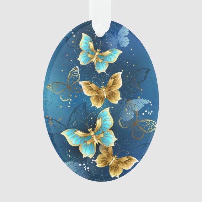 Golden butterflies ornament (Front)