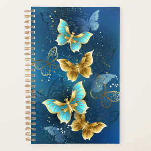 Golden butterflies planner