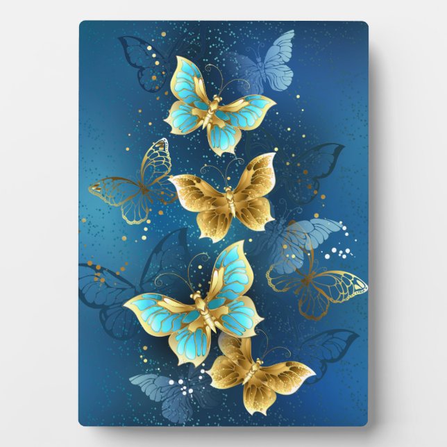 Golden butterflies plaque (Front)