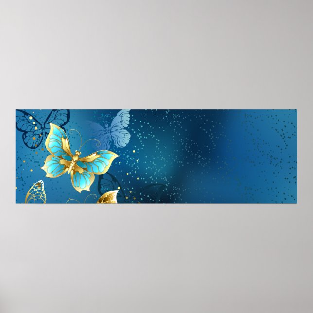 Golden butterflies poster (Front)