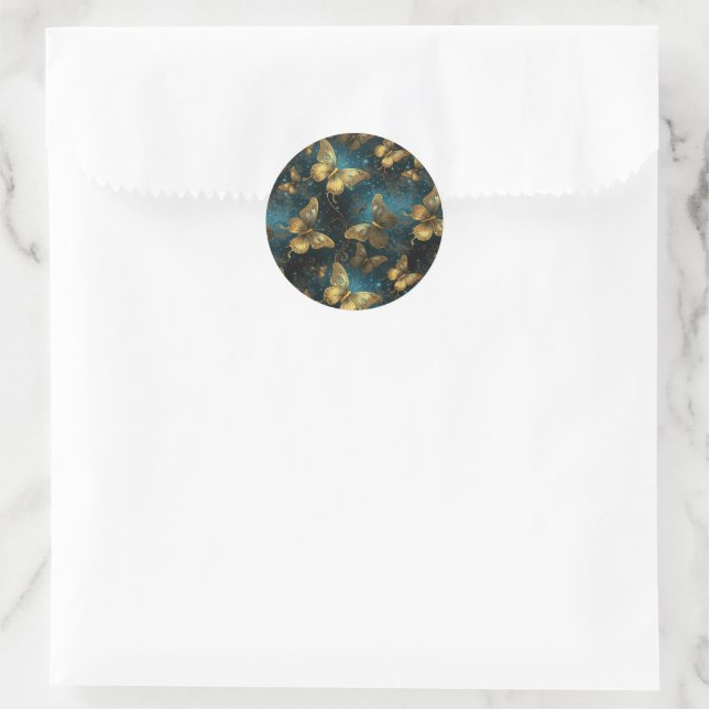 Golden Butterflies Stickers (Bag)