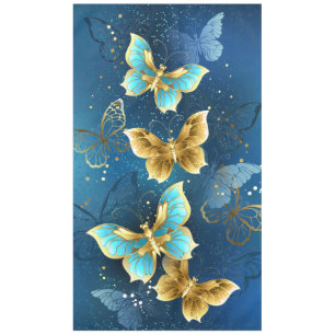 Golden butterflies tablecloth