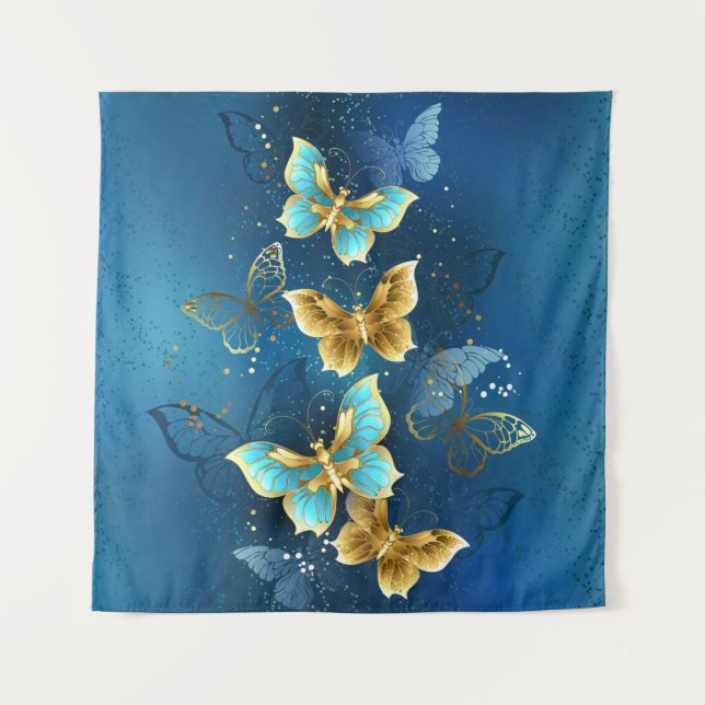 Golden butterflies tapestry (Front)
