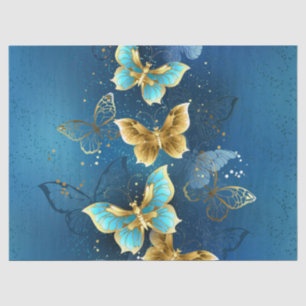 Golden butterflies tissue paper