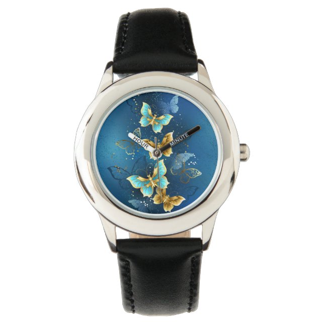 Golden butterflies watch (Front)