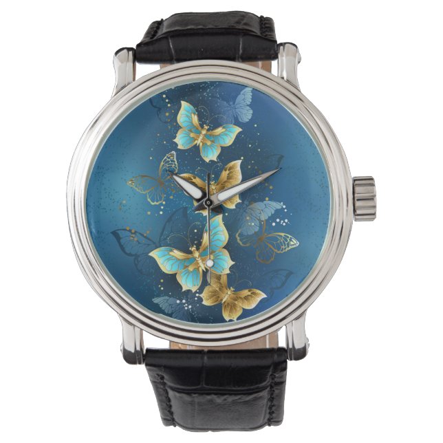 Golden butterflies watch (Front)