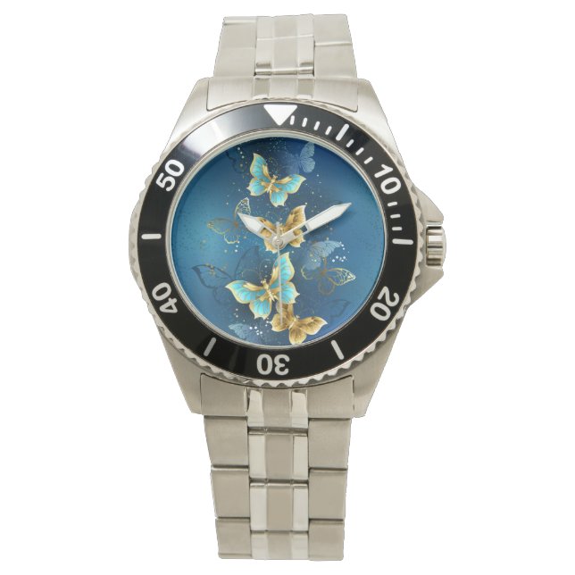 Golden butterflies watch (Front)