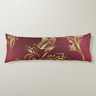 Golden butterfly body cushion