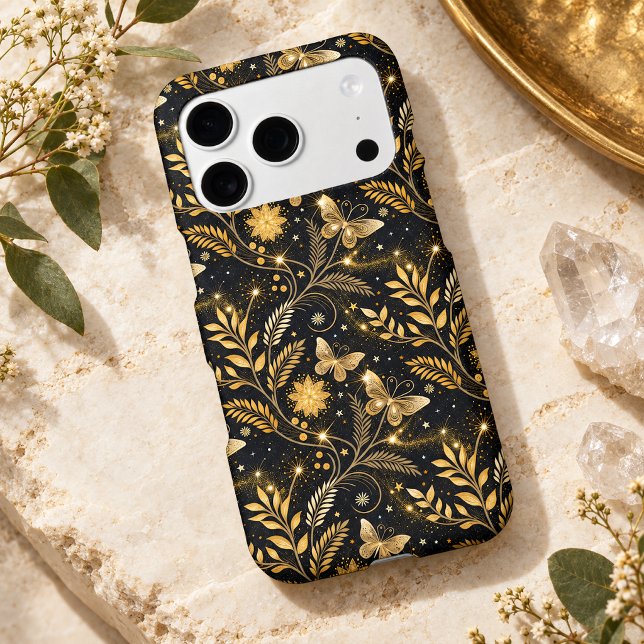 Golden Butterfly Botanical Celestial Pattern  (Creator Uploaded)