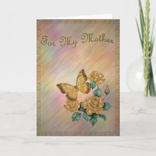 Golden Butterfly Card